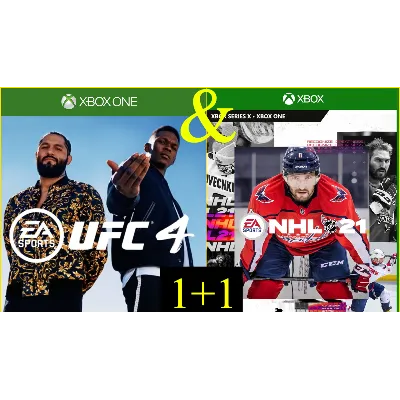 ⭐ UFC 4 + NHL 21 - XBOX ONE и XS (GLOBAL) (1+1)