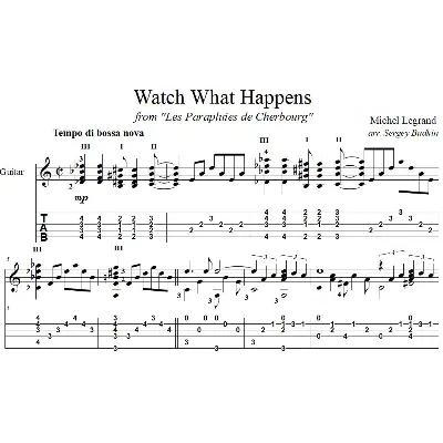 Watch What Happens (Michel Legrand) - guitar cover - irongamers.ru