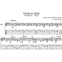 Ticket to Ride (The Beatles) для гитары