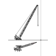 Динамически изменяемый блок крана Liebherr LR1350