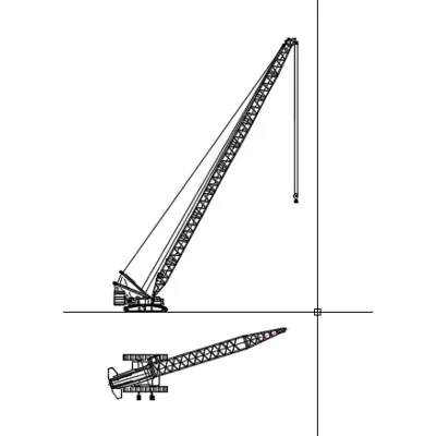 Динамически изменяемый блок крана Liebherr LR1350 - irongamers.ru
