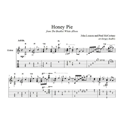 Honey Pie (The Beatles) - для гитары - irongamers.ru