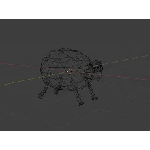 Low Poly овечка