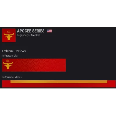 ⭐Destiny 2⭐Apogee Series - Year of The Ox⭐ (Emblem) - irongamers.ru