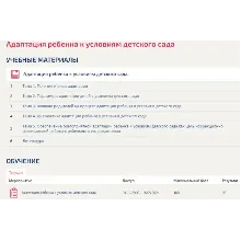Адаптация ребенка к условиям детского сад тест Синергия