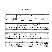 Army Of Lovers - Venus And Mars (ноты для фортепиано)