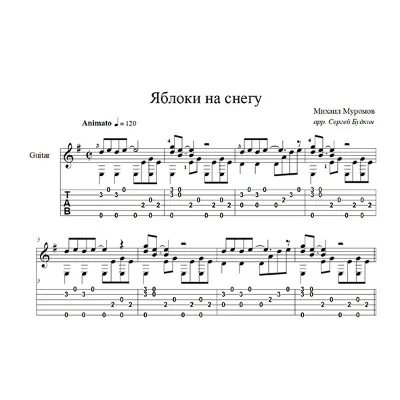 Яблоки на снегу (Михаил Муромов) для гитары - irongamers.ru