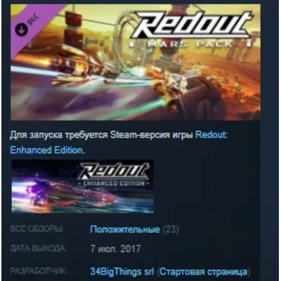 Redout - Mars Pack DLC STEAM KEY REGION FREE GLOBAL - irongamers.ru