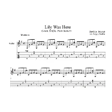 Lily Was Here (David Stewart) guitar cover