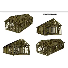 Проект каркасного ангара 14000х6000мм