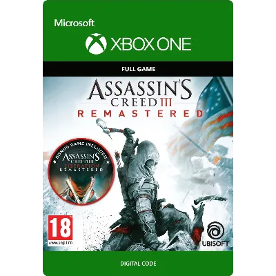 Assassin´s Creed III Remastered XBOX ONE / X|S Ключ
