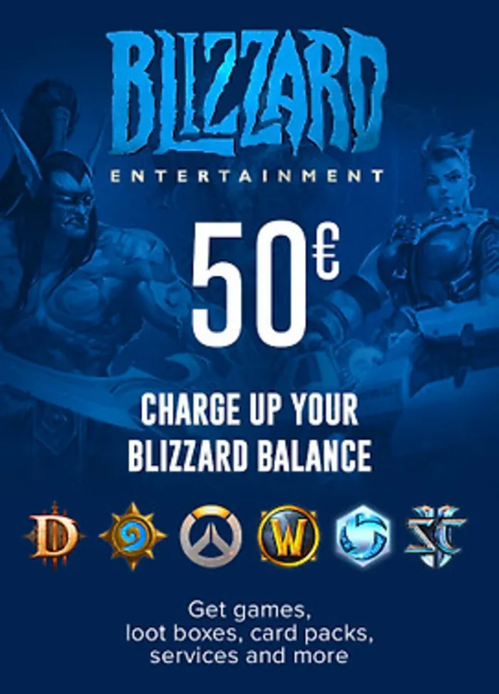 Battle.net 50 EUR Подарочная Карта Blizzard