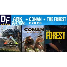 Ark Survival Evolved + Conan Exiles + The Forest |STEAM
