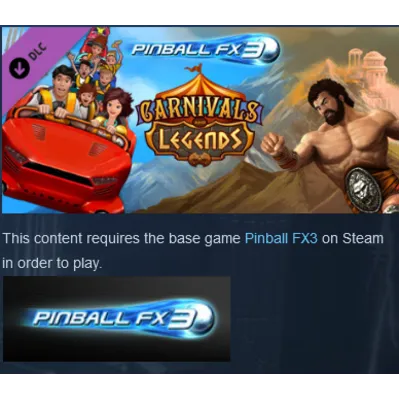 Pinball FX3 Carnivals and Legends DLC Steam (no RU/BY) - irongamers.ru