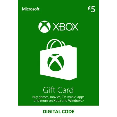 Xbox Gift Live Card – 5 Euro € - ЛИЦЕНЗИОННЫЙ КЛЮЧ - irongamers.ru
