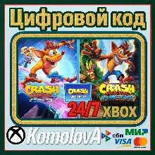 Crash Bandicoot - набор Quadrilogy XBOX / КЛЮЧ