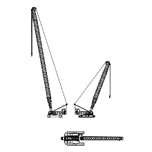 Динамически изменяемый блок крана Liebherr LR1300