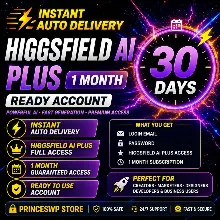 ⚡🟩 АВТОДОСТАВКА | HIGGSFIELD AI PLUS – Готовый Аккаунт на 1 Месяц