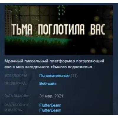 ТЬМА ПОГЛОТИЛА ВАС STEAM KEY REGION GLOBAL+РОССИЯ ЛИЦЕНЗИЯ - irongamers.ru