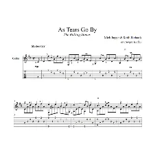 As Tears Go By (the Rolling Stones) для гитары