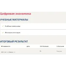 Цифровая экономика ответы Синергия (Итоговый тест)