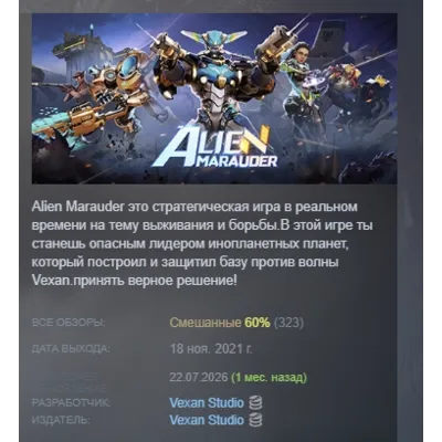 Marauders * RU/KZ/СНГ/TR/AR * STEAM АВТОДОСТАВКА - irongamers.ru