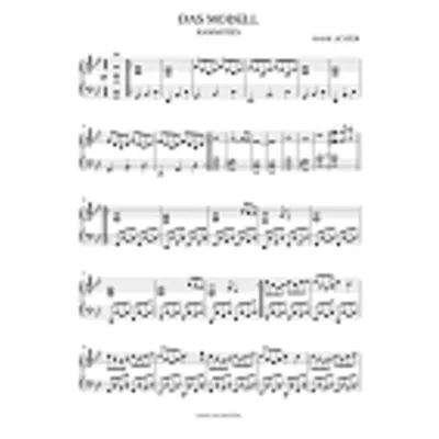 Rammstein - Das Modell (ноты) - irongamers.ru