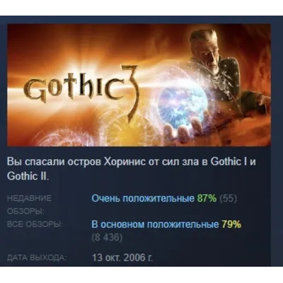 Gothic 3 AUTODELIVERY STEAM GIFT INSTANTLY - irongamers.ru