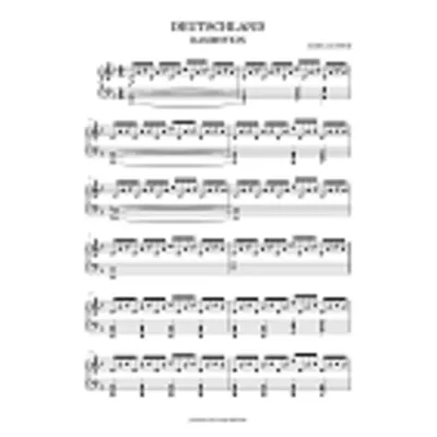 Rammstein - Deutschland (ноты) - irongamers.ru