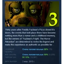 Five Nights at Freddy's 3 АВТОДОСТАВКА STEAM РОССИЯ