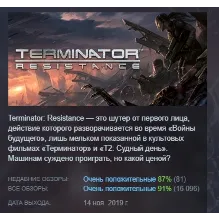 Terminator: Resistance АВТОДОСТАВКА STEAM РОССИЯ