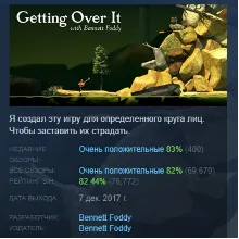 Getting Over It with Bennett Foddy STEAM РОССИЯ