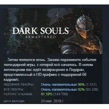 Dark Souls Remastered | РФ+СНГ | STEAM - irongamers.ru