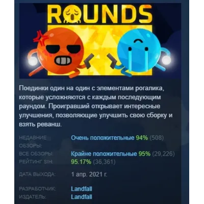 ROUNDS АВТОДОСТАВКА STEAM GLOBAL МГНОВЕННО ЛИЦЕНЗИЯ - irongamers.ru