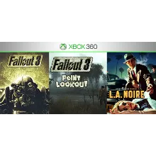 Fallout 3 / L.A.Noire + 1 игра | XBOX 360 | перенос