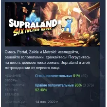 Supraland Six Inches Under АВТОДОСТАВКА STEAM РОССИЯ