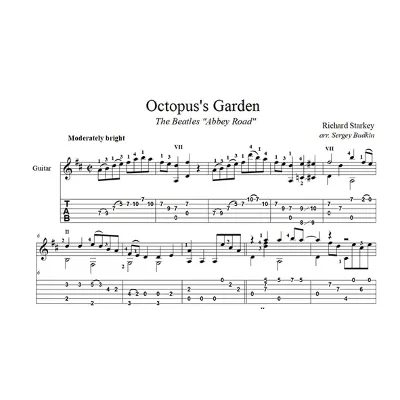 Octopus's Garden (The Beatles) для гитары - irongamers.ru