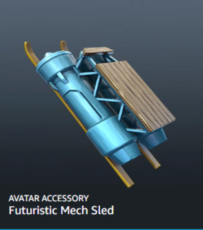 Roblox Futuristic Mech Sled Drop #2 AVATAR ACCESSORY