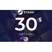 Steam Wallet Gift Card $30 USD