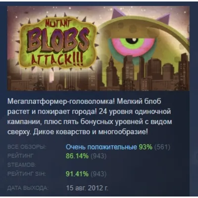 Tales from Space Mutant Blobs Attack STEAM Key GLOBAL - irongamers.ru