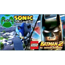 SONIC UNLEASHED + LEGO Batman 2 XBOX 360