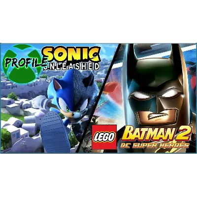 SONIC UNLEASHED + LEGO Batman 2 XBOX 360