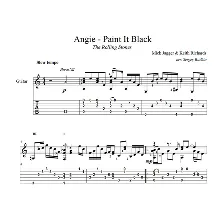 Angie - Paint It Black (the Rolling Stones) для гитары