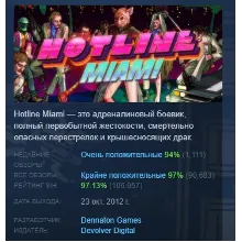 Hotline Miami АВТОДОСТАВКА STEAM РОССИЯ