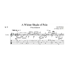 A Whiter Shade of Pale (Procol Harum) для гитары