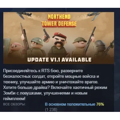 Northend Tower Defense АВТОДОСТАВКА STEAM GLOBAL МГНОВЕННО ЛИЦЕНЗИЯ - irongamers.ru