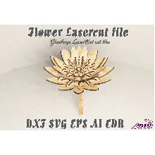 Цветок файлы для лазерной резки DXF SVG CDR EPS AI