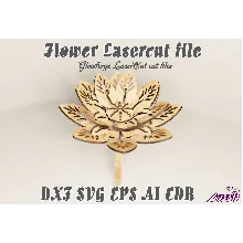 Цветок файлы для лазерной резки DXF SVG CDR EPS AI