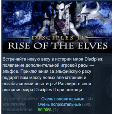 Disciples II: Rise of the Elves  (Region Free) Steam 🃏 - irongamers.ru