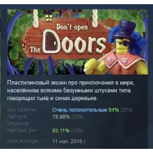 Don't open the doors! АВТОДОСТАВКА STEAM РОССИЯ